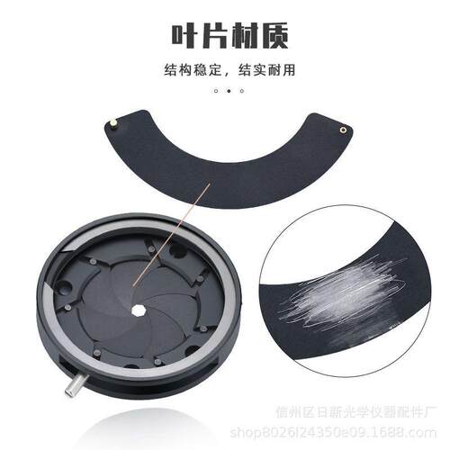 光圈模组一体光阑可调相机镜头手动光阑可变光阑孔径1.5-18.7MM