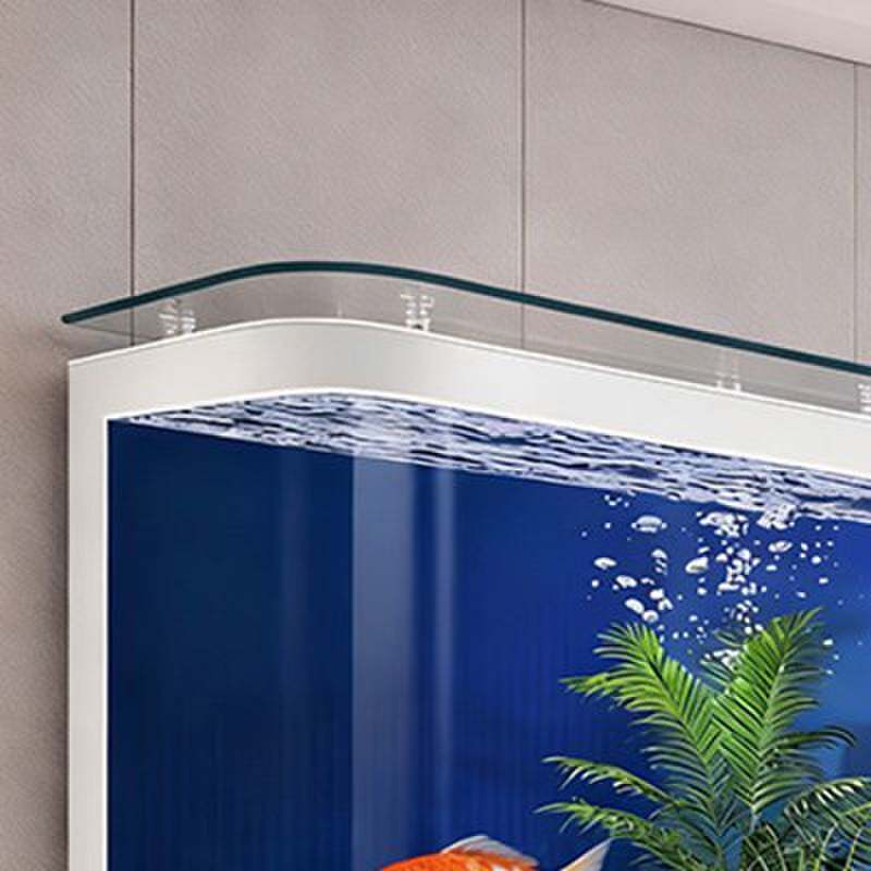 创意公司家用家用客厅靠墙大型懒人生态免换水热弯落地鱼缸水族箱