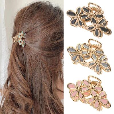 Hair pin 1PC Women Flower Hair Claw Gorgeous Small Hair Clip