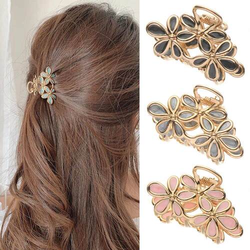 Hair pin 1PC Women Flower Hair Claw Gorgeous Small Hair Clip