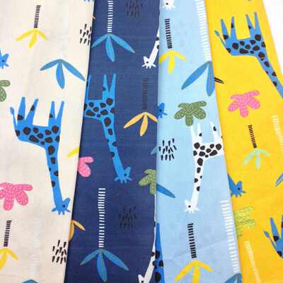 全棉13372斜纹府绸数码直喷印花面料 小清新女装童装印花面料厂家