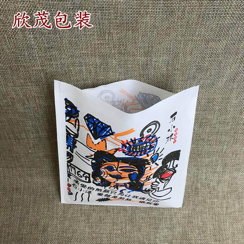 ZTF石子小煎饼果儿纸袋沫石小沫煎饼纸袋石小沫煎饼果子防油纸袋