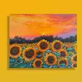 美院风景画油彩画植物花卉手工涂色解压治愈装 饰画