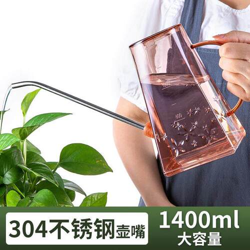 304不锈钢长嘴浇水壶 家用大号长尖嘴洒水壶园艺多肉浇花浇菜神器