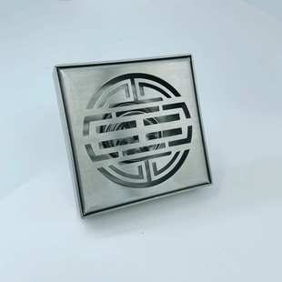 8x8cm淋浴实心防臭304不锈钢小 寸地漏工程 卫生间3浴室地漏地漏