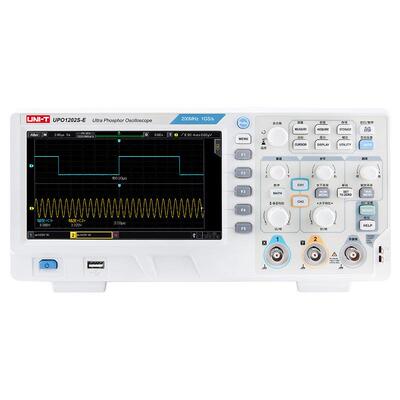 数字荧光示波器中文面板双通道200Mhz/1G示波器UPO1202S-E