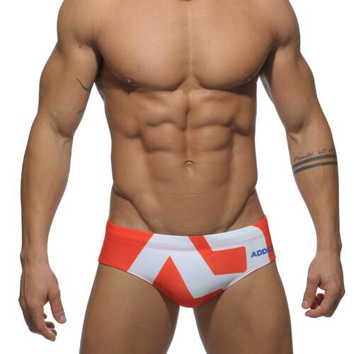 Men's triangle swimsuit with anti glare printed oversized