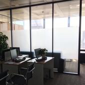 0J0免胶玻璃贴纸防窥办公室条纹贴膜遮挡透光浴室门阳台厨房窗户