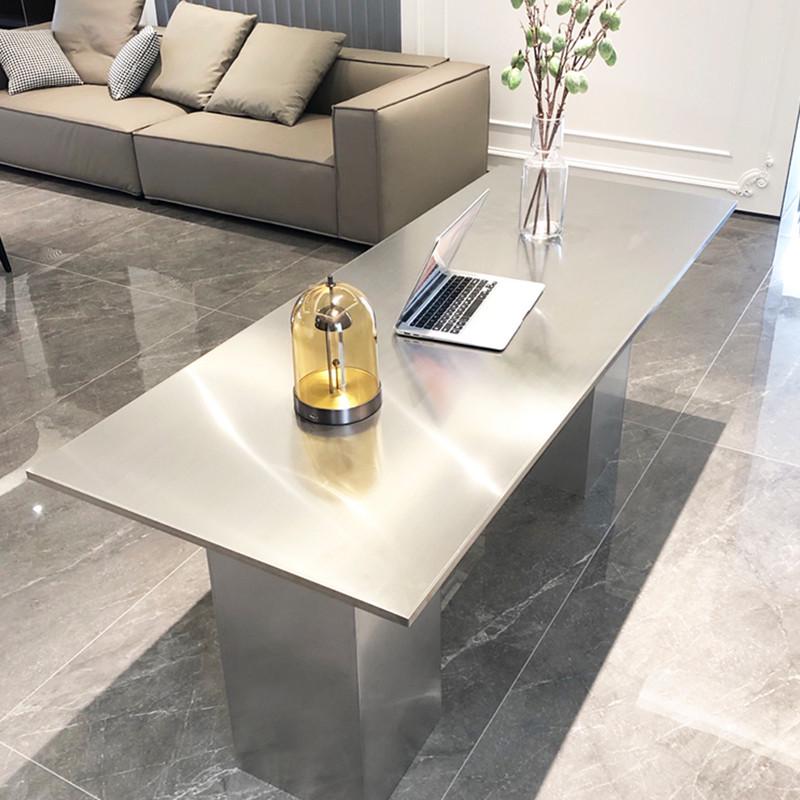 服装店台前不锈钢道具包包饰品展示台展示中岛架流水间台中桌陈列