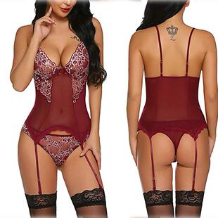 lace sexy body sculpting vest erotic suspender lingerie