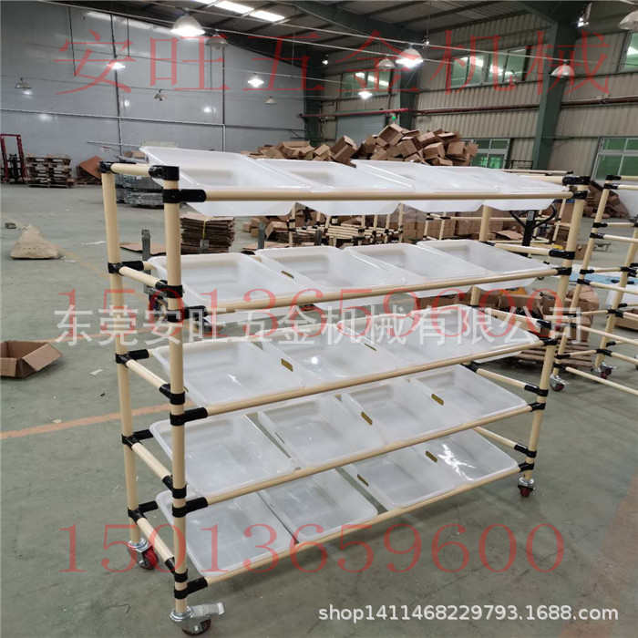 厂家供应精益管流利条货架滑动流利架精益管滚动式置物架批发