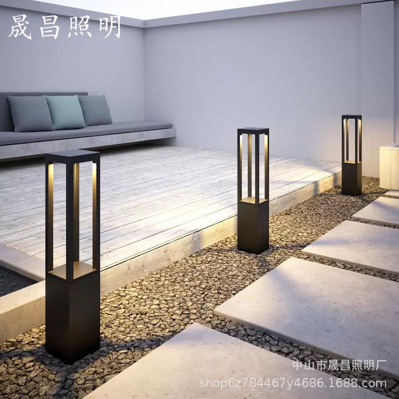 草坪灯户外防水草地简约现代室外家用花园别墅园林景观庭院灯led