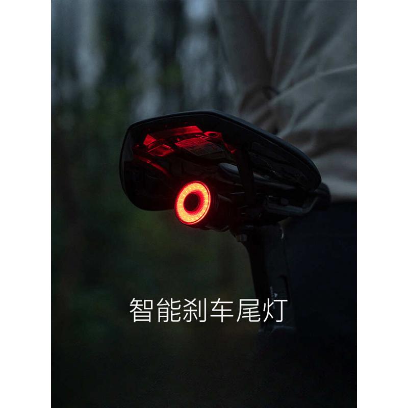 自行车尾灯公路车山地车夜骑爆闪后尾灯智能感应刹车骑行装BH