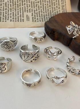 Vintage poker ring 9-piece set Men