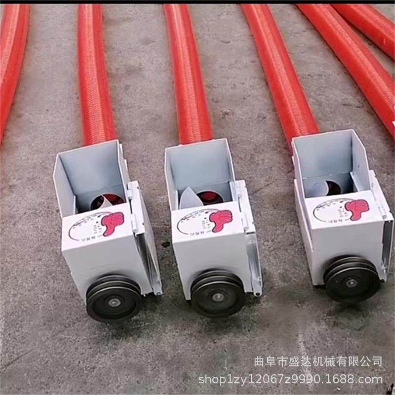 加厚弹簧蛟龙输送机家用4寸6米软管上料机高粱大豆吸粮机价格