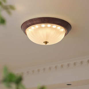 美式 led复古吸顶灯卧室灯房间灯餐厅卧室顶灯书房智能玄关阳台灯