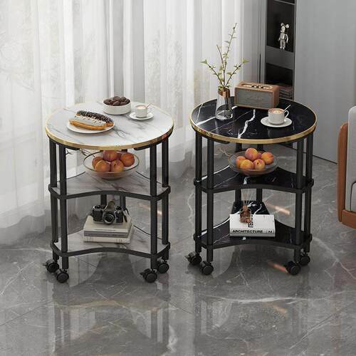Small Nordic-style luxury sofa side table, suitable for livi