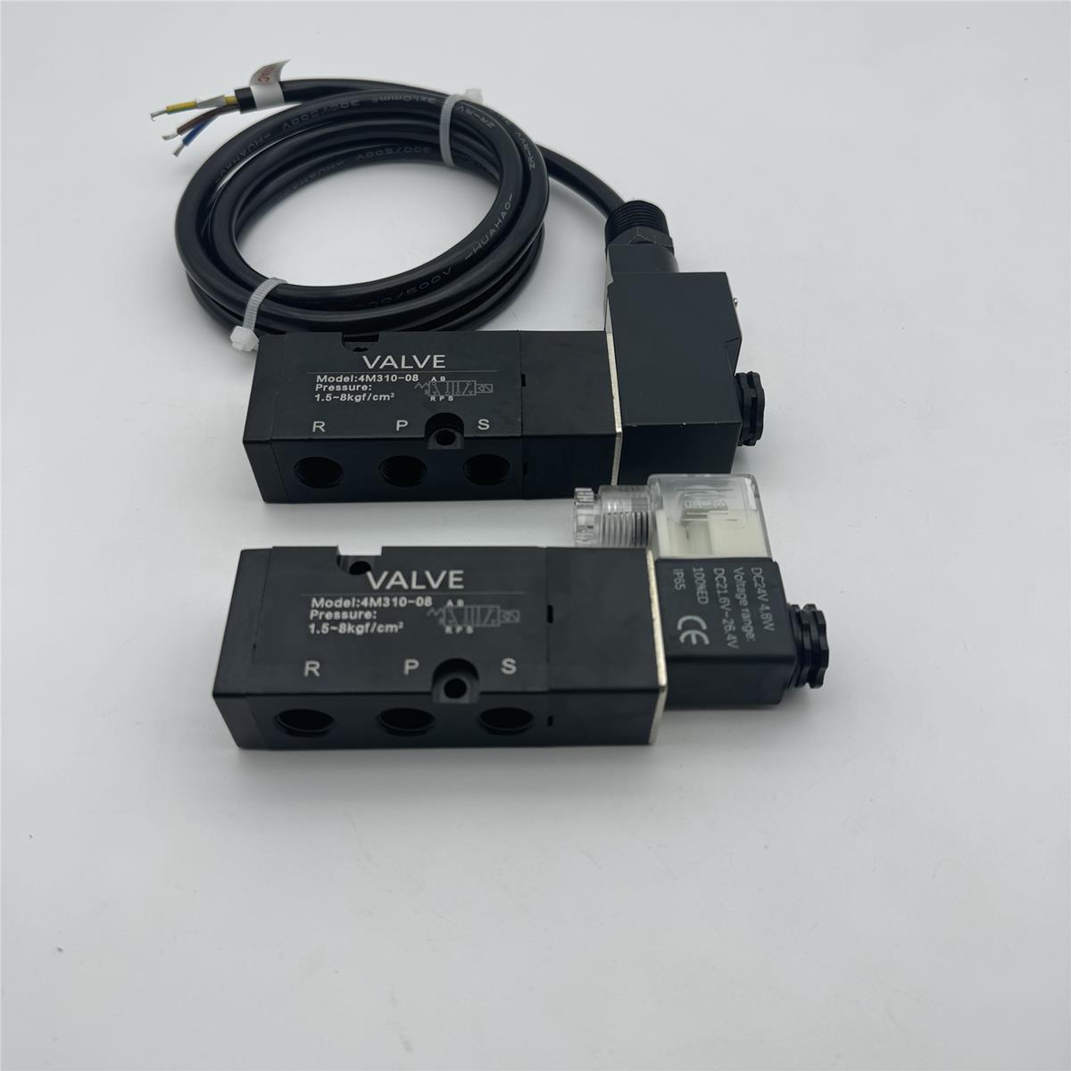 4M310-08气动阀门板式贴面换向防爆电磁阀4M210-08气动执行器配件