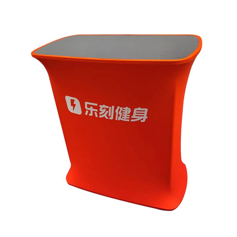 快幕秀展示架升降展架广告折叠接待台方型椭圆型方型升降台