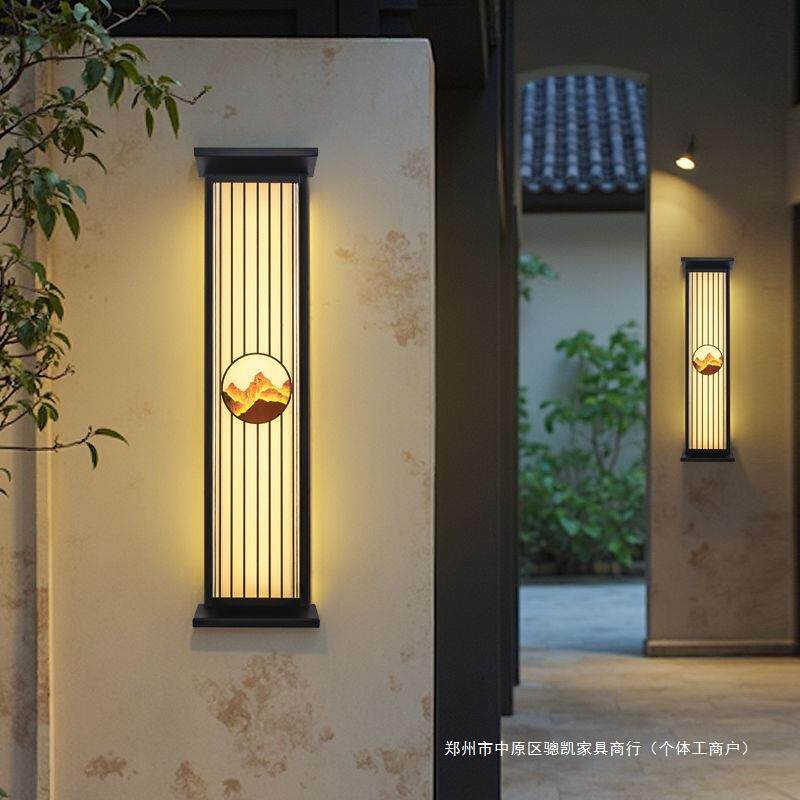 太阳能壁灯别墅阳台灯庭院围墙壁灯壁挂壁灯免布线户外防水壁灯