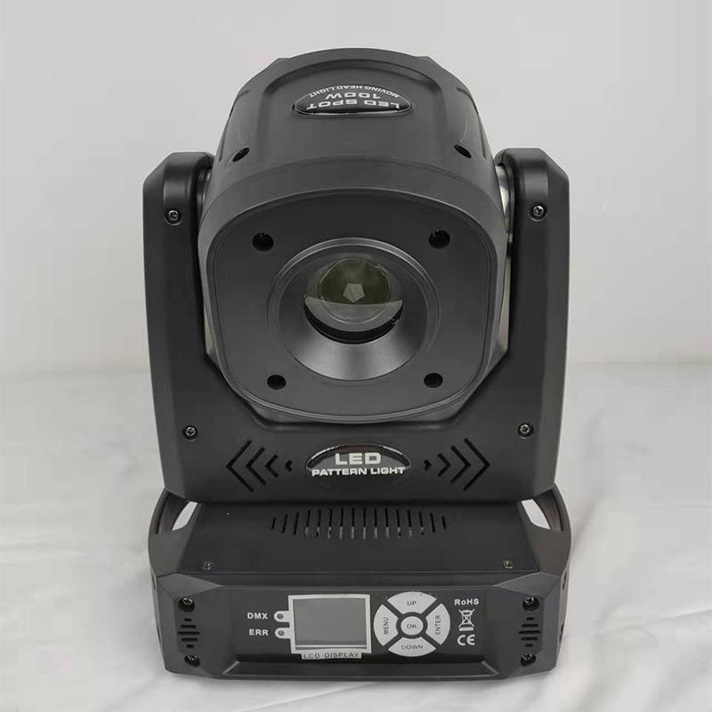 100W LED摇头光束灯13个图案+白光线性调光舞台演出3面棱镜图案灯
