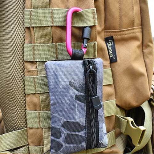 5PCS Aluminium Alloy Carabiner Clip Tourist Hooks Fishing Ca