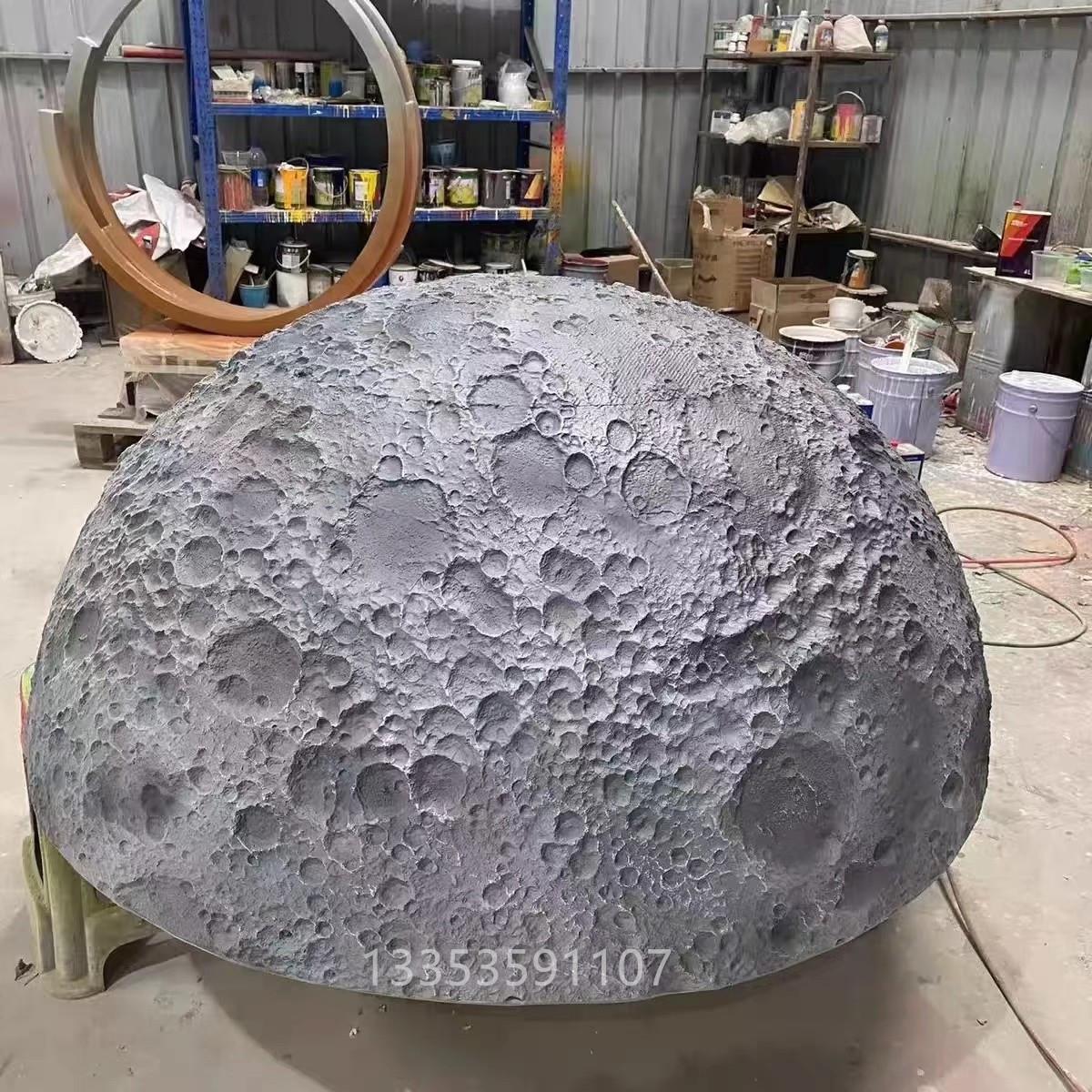 定制泡沫雕塑3d模型月球背景墙火星摆件月球装饰八大行星道具地球