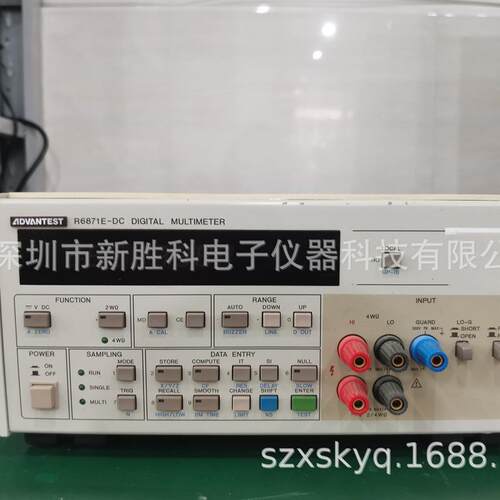 爱德万ADVANTEST R6871E-DC 七位半高精度电阻表 台式万用表