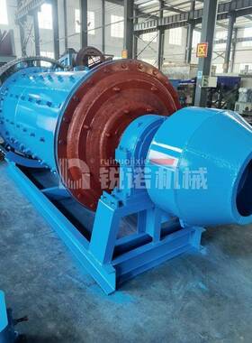 干湿两用炉渣球磨机矿粉钢渣硅铝石英砂连续供料研磨QMG1224
