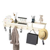 玄关挂衣架墙上壁挂入户衣帽挂钩子免打孔衣服排钩置物架厂家直销