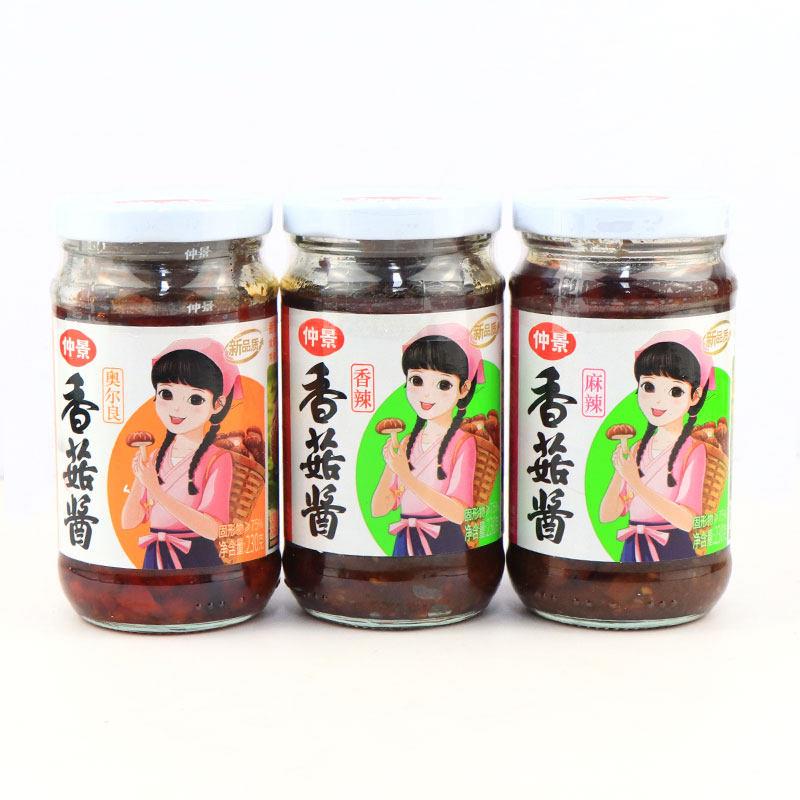 原味下饭酱仲景香菇酱230g麻辣香辣奥尔良原味蘑菇酱下饭酱拌