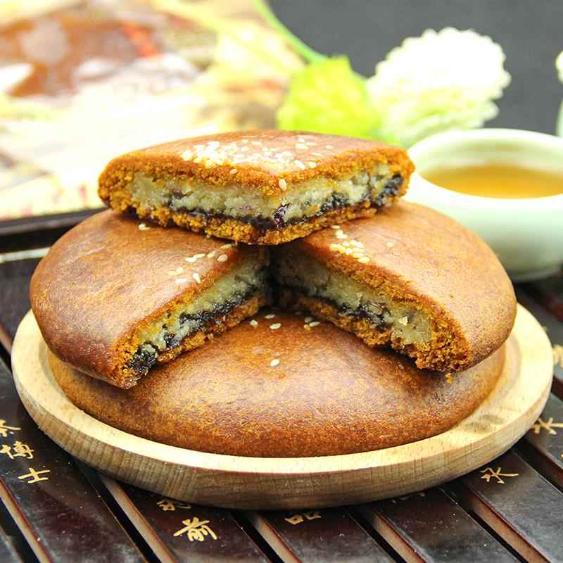 云南特产大荞饼600g曲靖陆良荞三香月饼苦荞饼子白糖豆沙传统糕点