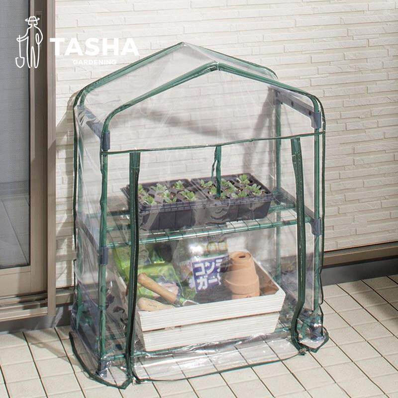 塔莎的花园温室暖棚骨架塑料膜冬季家用庭院植物过冬保温棚户外