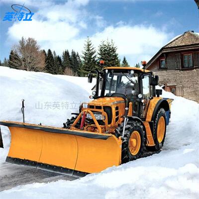 装载机属具可调节推雪铲公路清雪辊扫雪机市政道路滚刷除雪铲