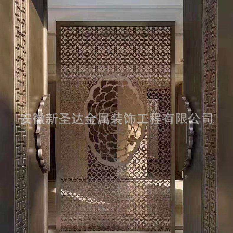 简约z-159锈钢屏风不酒店叠不锈钢艺术屏风不中式折锈钢屏风欧式