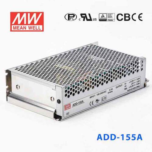 明纬ADD-155A/155B/155C 155W 双路带浮充电不间断监控电源
