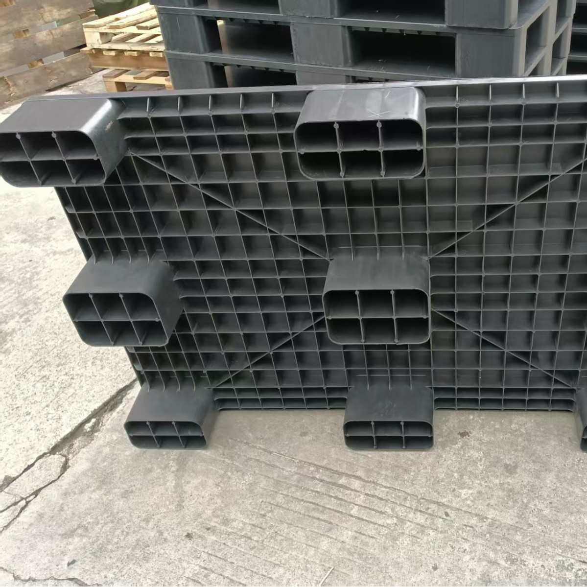 加厚黑色平面九脚塑胶卡板防静电仓库周转叉货板抗静电平板地台板,餐饮具,盘,淘宝优惠券,粉丝福利购,淘宝优惠卷