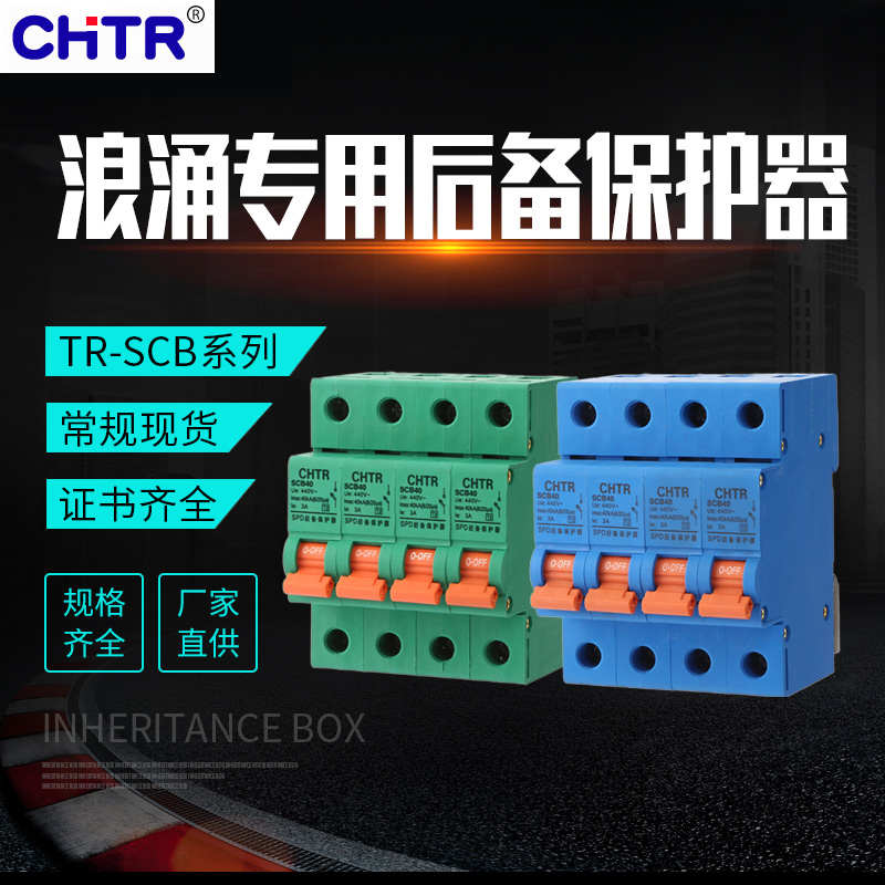 厂家供应 SPD浪涌后备保护器 SCB前置开关 电涌保护器 防雷器40KA