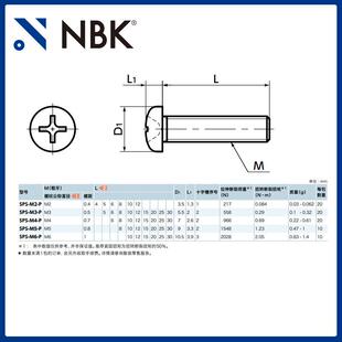 NBK 高温PPS十字槽盘头小螺钉树脂塑料非标螺丝 紧固件厂家 SPS