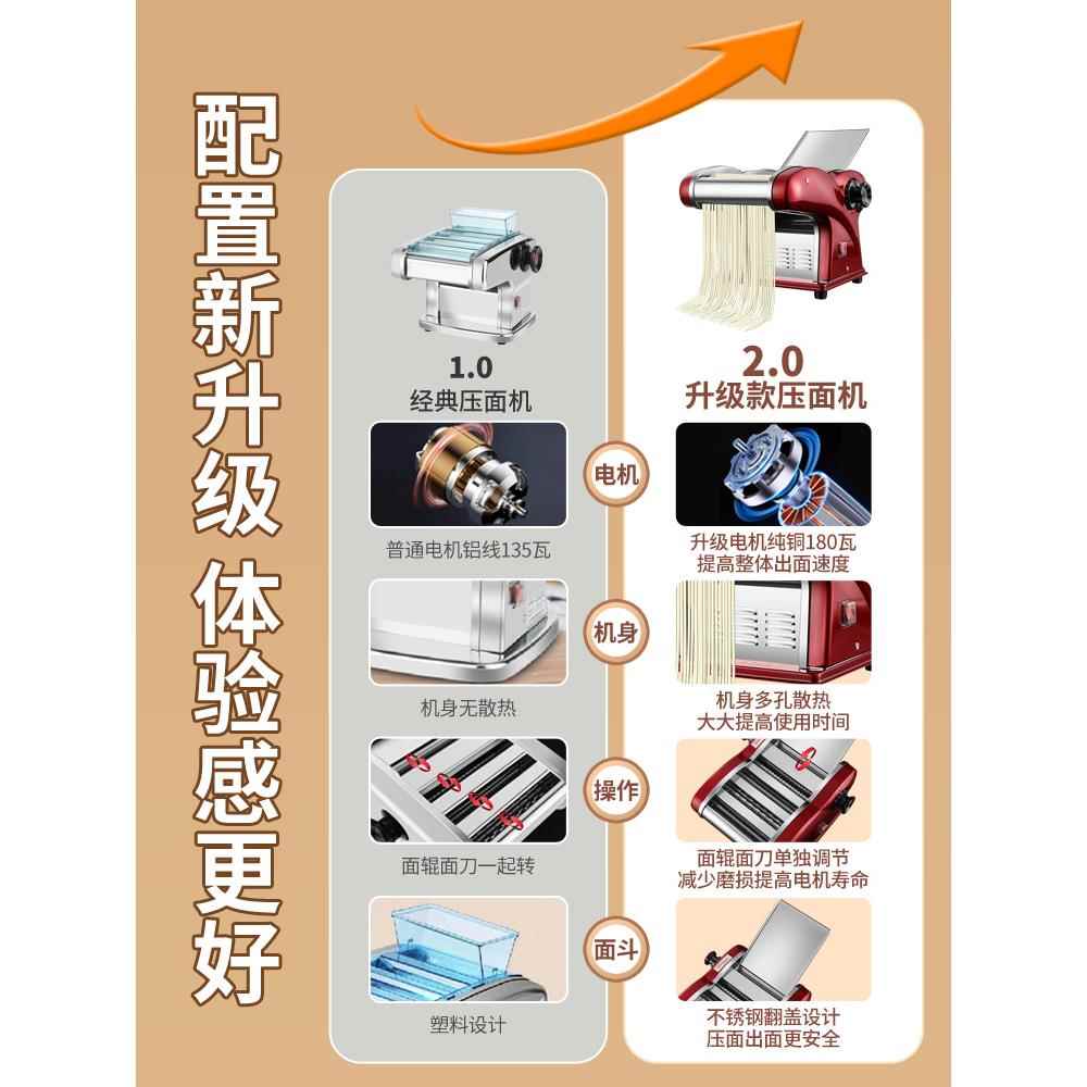 电动压面机家用多功能面条机小型全自动擀饺子皮机商用擀面机
