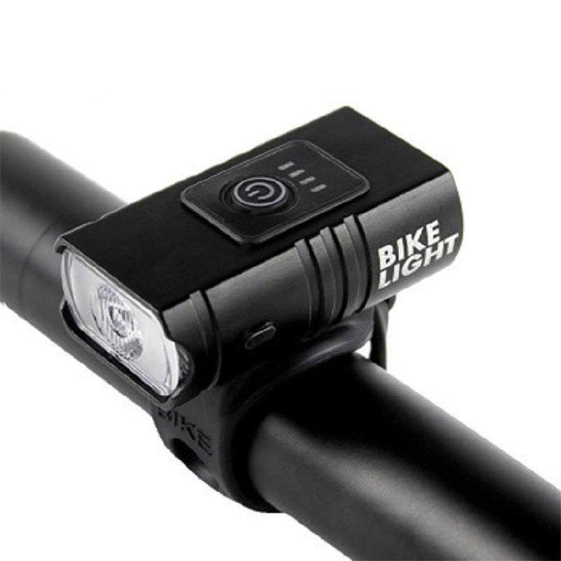 自行车示灯铝合金充T6电量示FEC高亮近远光单车电显前双灯山地车