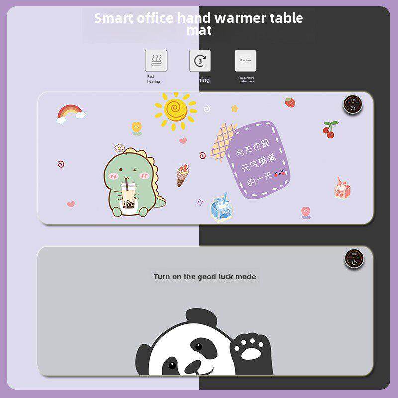 电脑暖手桌面发热垫办公室鼠标加热垫学生保暖桌垫毯电热台暖桌宝