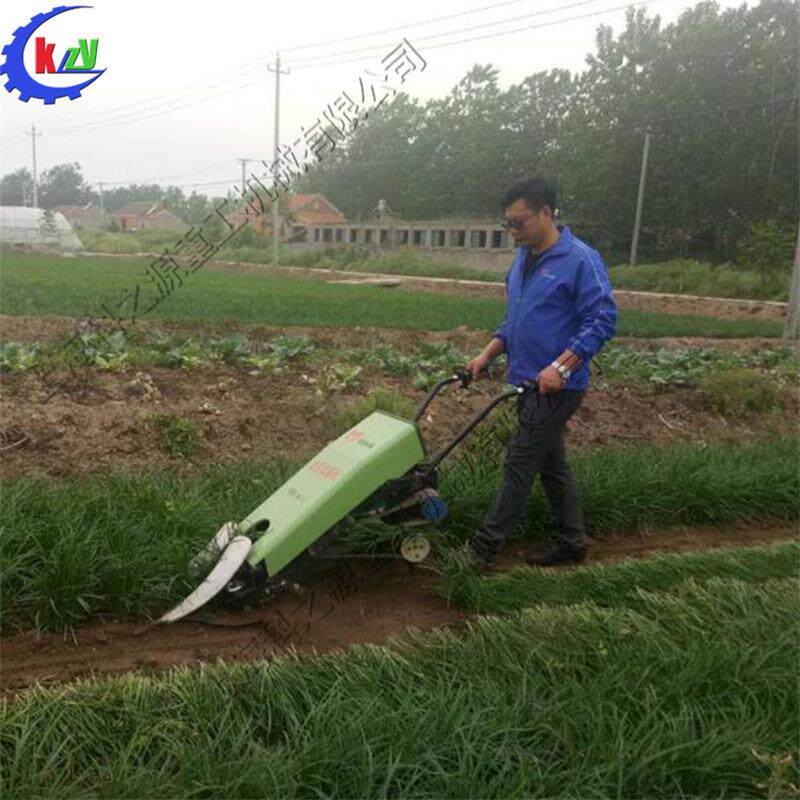 手扶式小型韭菜收割机自动农用韭菜收获工具电动韭菜放倒设备