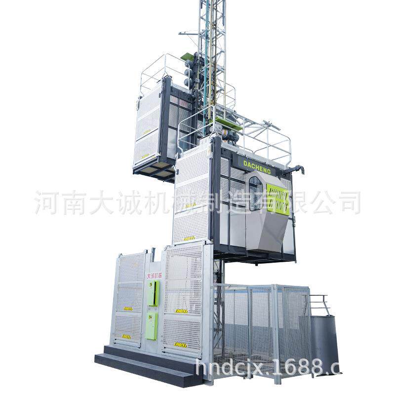 厂家直供工地电梯高层房建载人运料sc200双笼外挂齿条式施工电梯