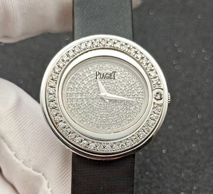 98新29mm伯爵POSSESSION系列18k白金G0A36189石英女表原钻