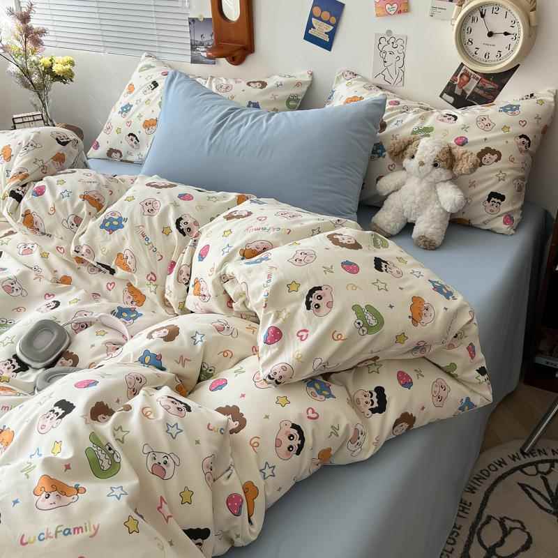 床A类纯棉款四件套新床上用品床单被件套ltao9130被罩笠学生宿舍