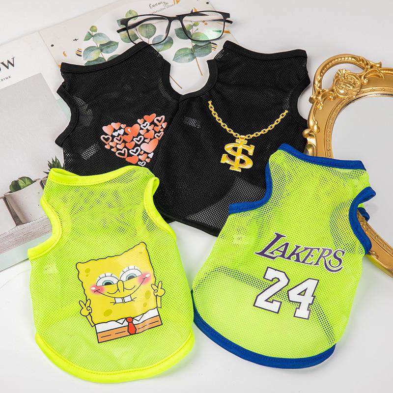 狗狗衣服夏装 薄款网眼狗背心 猫咪泰迪比熊博美宠物服饰