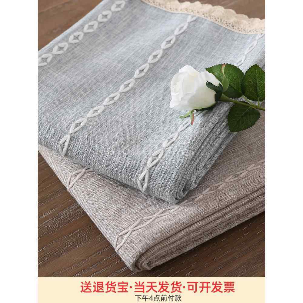 2025日式桌布布艺棉麻长方形高级感餐桌布客厅茶几布盖布方桌台布,居家布艺,桌布,淘宝优惠券,粉丝福利购,淘宝优惠卷