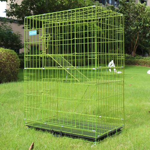 纳米漆猫笼别墅家用室内大空间带厕所一体猫屋多层带轮双门笼子窝