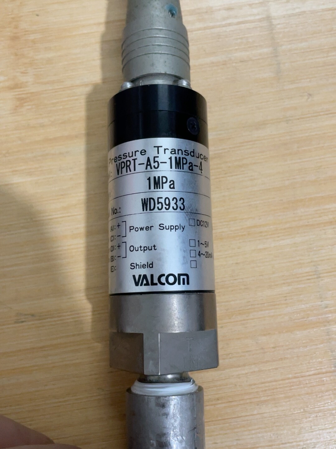 二手日本沃康VALCOM传感器 VPRT-A5-1MPa-4